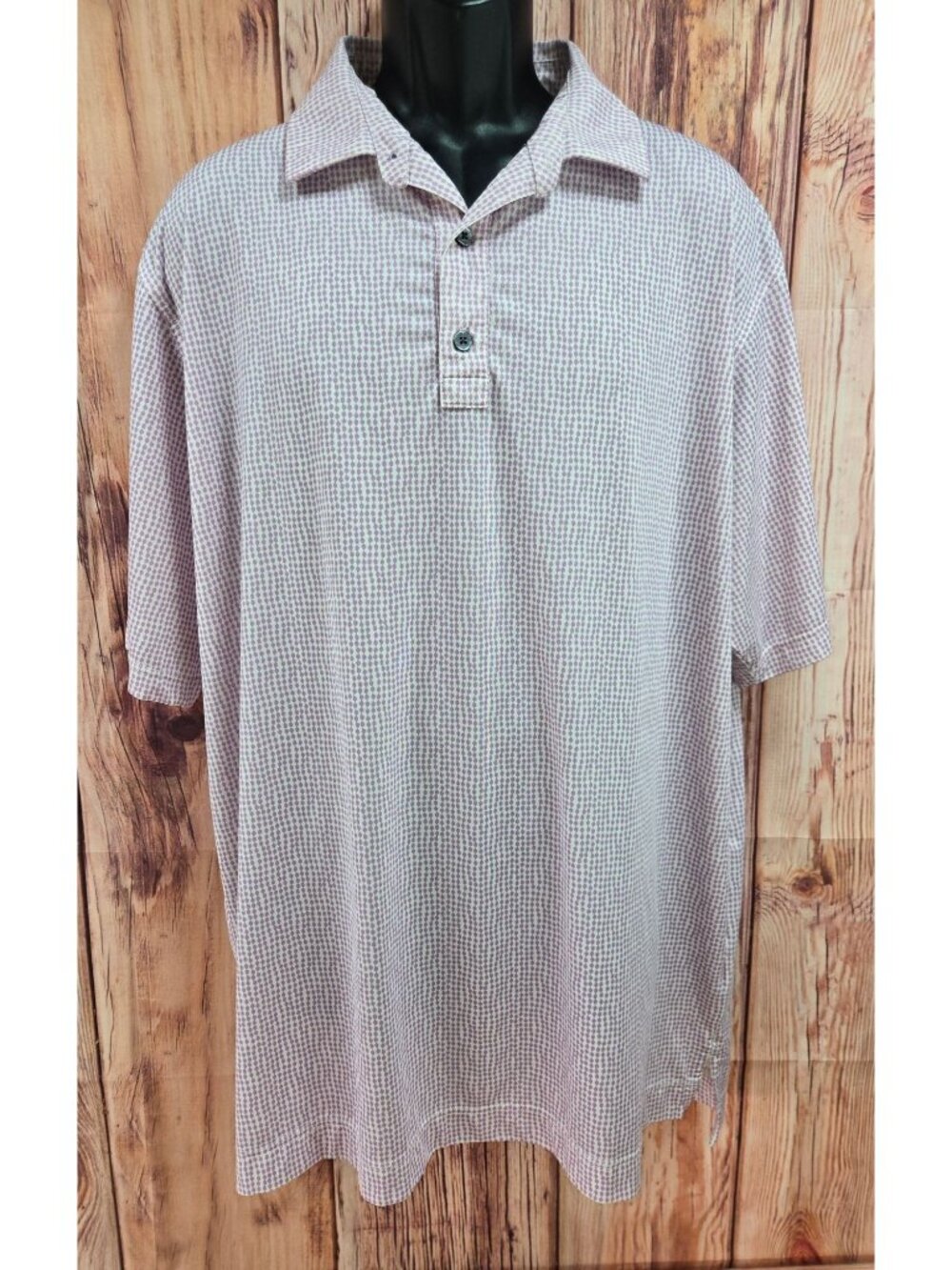 FootJoy Mens Purple Patterned Golf Polo XL Lightweight